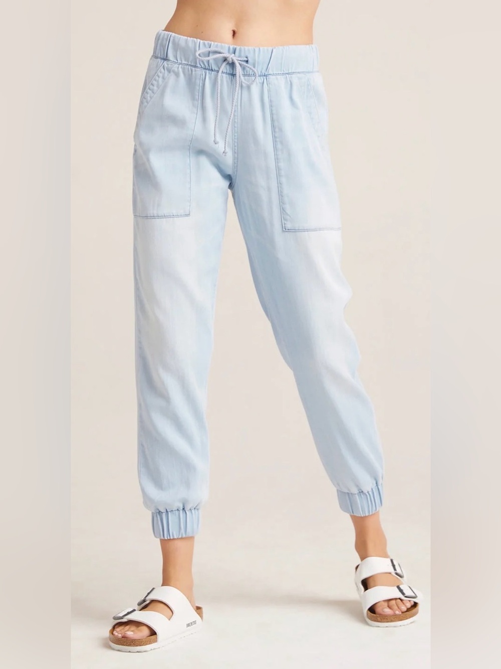 Bella Dahl Tencel Pocket Joggers Light Blue Size S